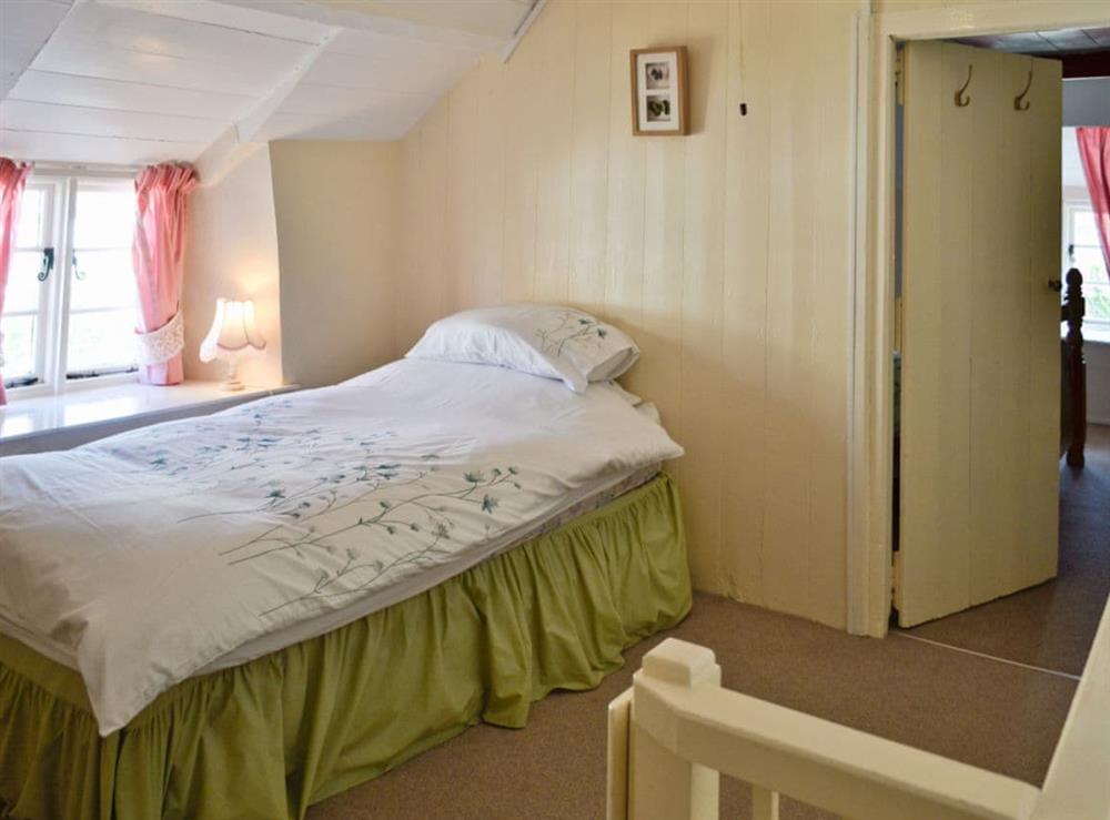 Bedroom at Pillar Box Cottage in Tintagel, Cornwall