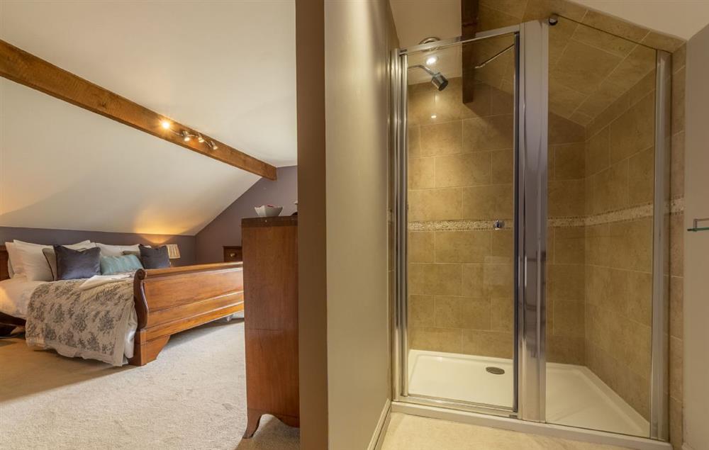 En-suite shower room at Pillar Box House, Hackford