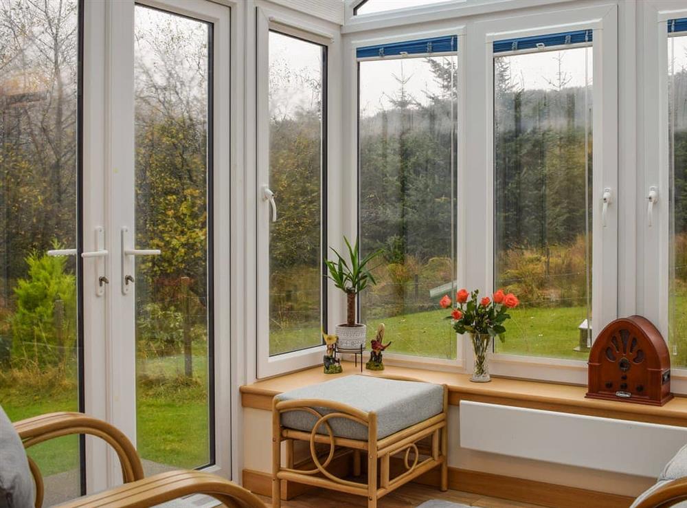 Conservatory at Pine Cottage in Killin, Perthshire