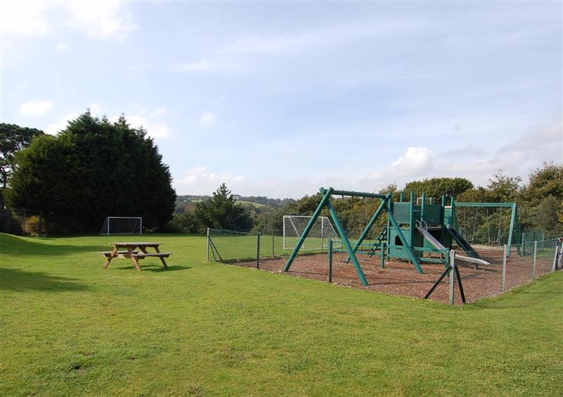 Playground at Pine Cottage, Maenporth, Cornwall
