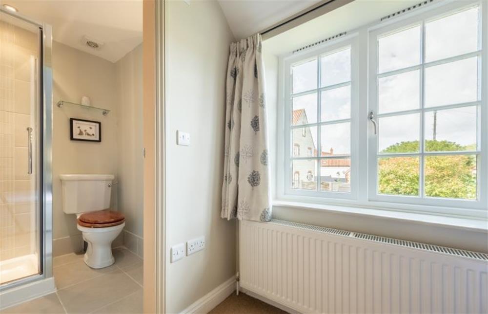 First floor: En-suite shower room at Pine Cottage, Thornham near Hunstanton