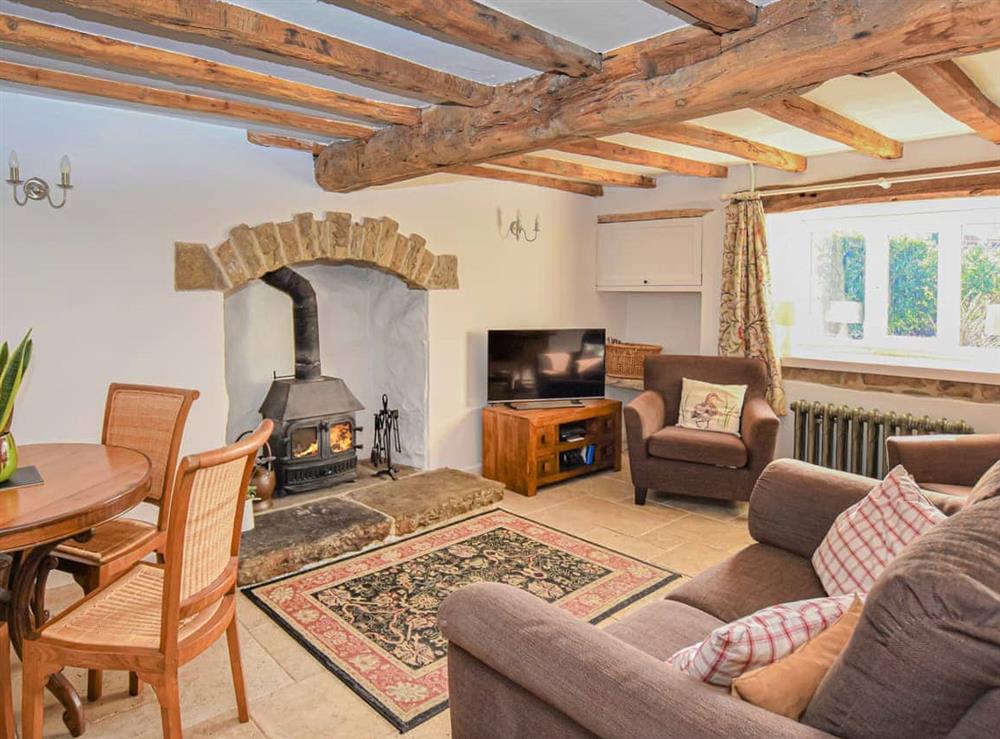 Living room/dining room at Pine Door in Tideswsell, Derbyshire