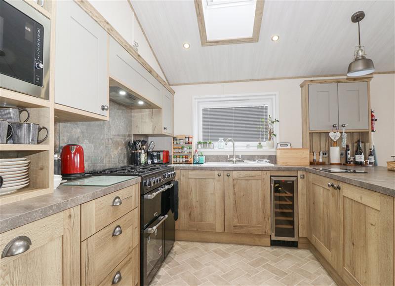 This is the kitchen at Pine Lake View, Warton near Tewitfield