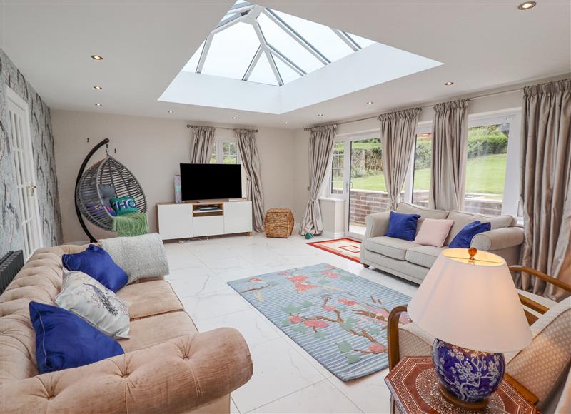 Relax in the living area at Pine Lodge, Colwyn Bay