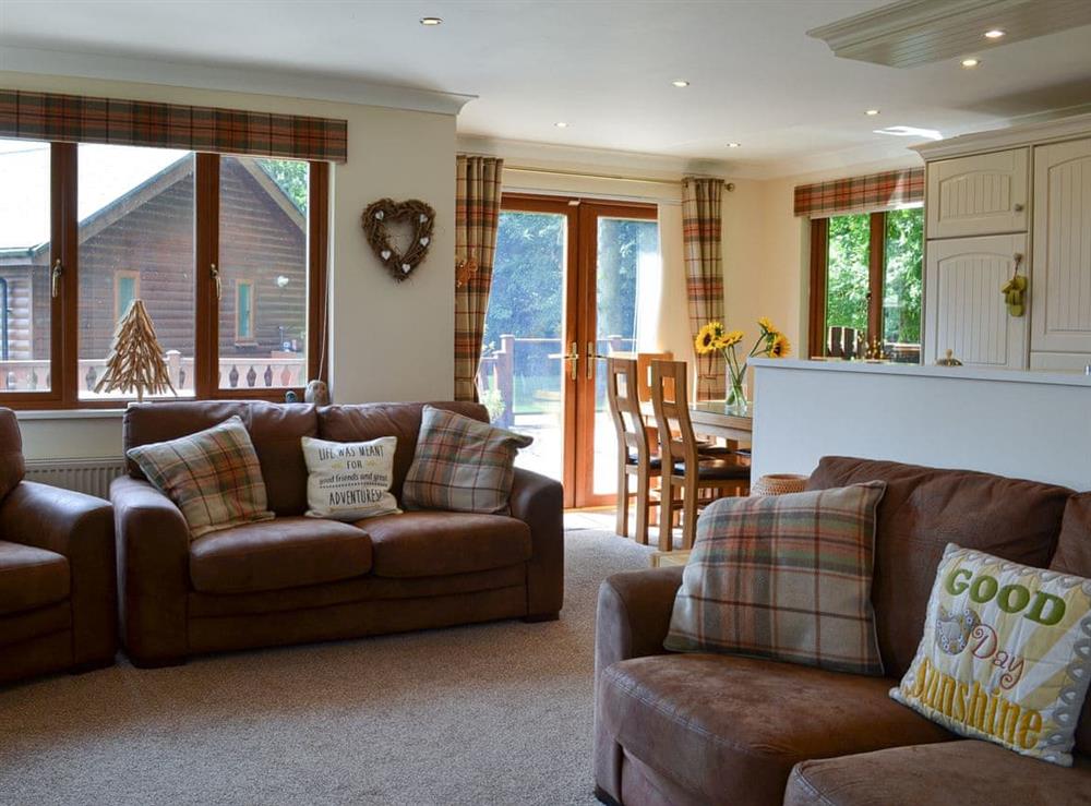 Open plan living space (photo 2) at Pine Lodge in Flamborough, near Bridlington, North Humberside