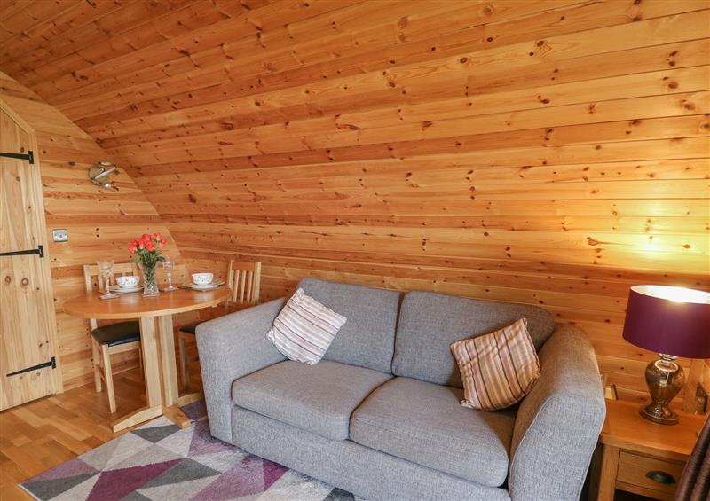 Relax in the living area at Pine Lodge, Llanddeusant near Llandovery