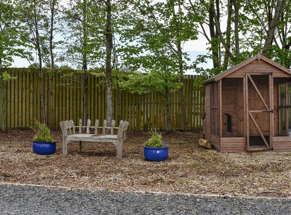 Outdoor area at Pine Lodge in Ulverston, Cumbria