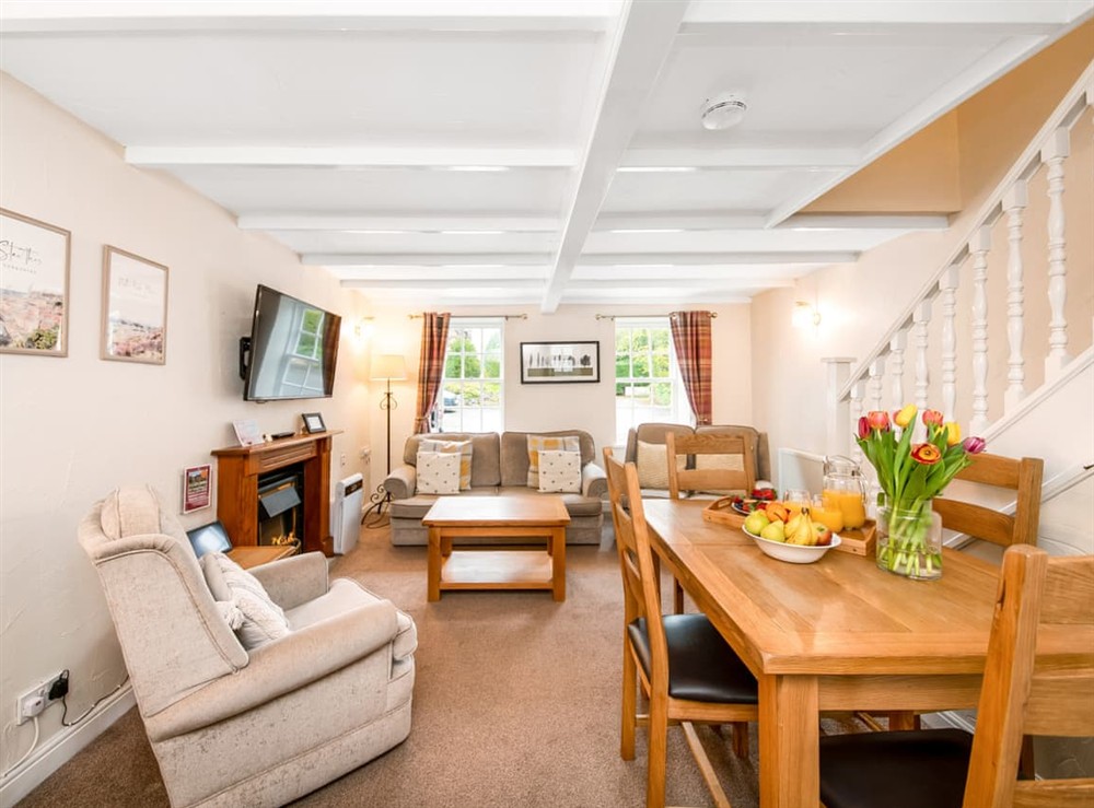 Living area at Pine Tree Lodge in Thirsk, North Yorkshire