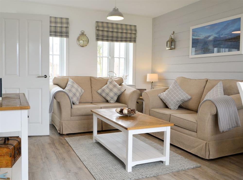 Living area at Pine View Cottage in Filey, North Yorkshire