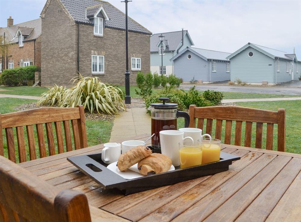 Outdoor area at Pine View Cottage in Filey, North Yorkshire