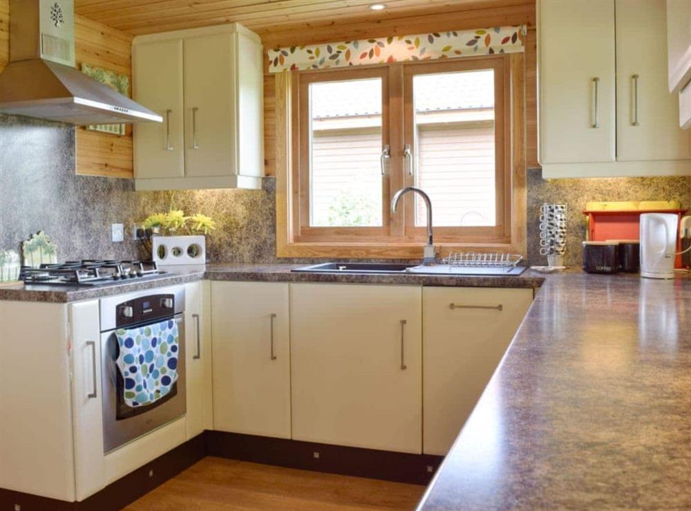 Well equipped kitchen at Pine View in Fritton, near Great Yarmouth, Norfolk