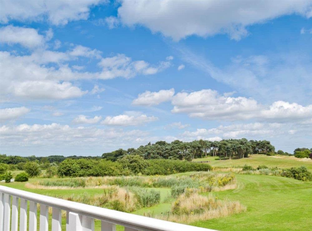 Wonderful views from the balcony at Pine View in Fritton, near Great Yarmouth, Norfolk