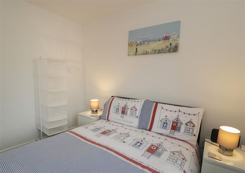 One of the 3 bedrooms at Pinecones, Morfa Bychan