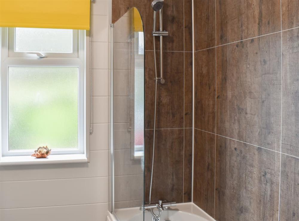Shower room at Pines Lodge in Holywell, Clwyd