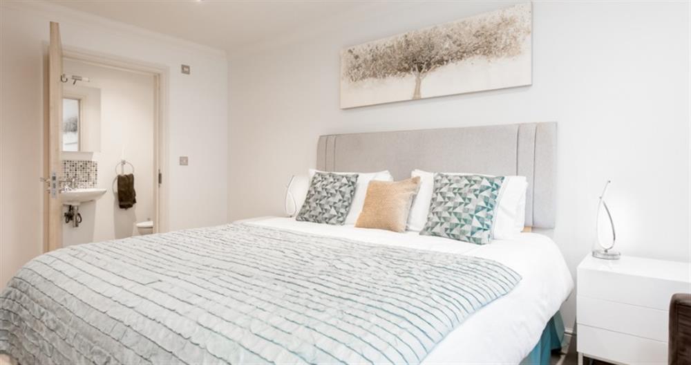 This is a bedroom at Pines View No.1 in Sandbanks