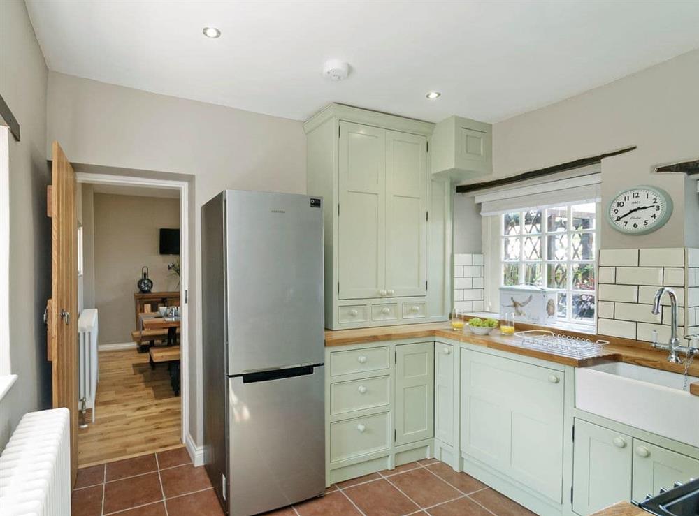 Light and airy country kitchen at Pinfold Cottage in Richmond, North Yorkshire