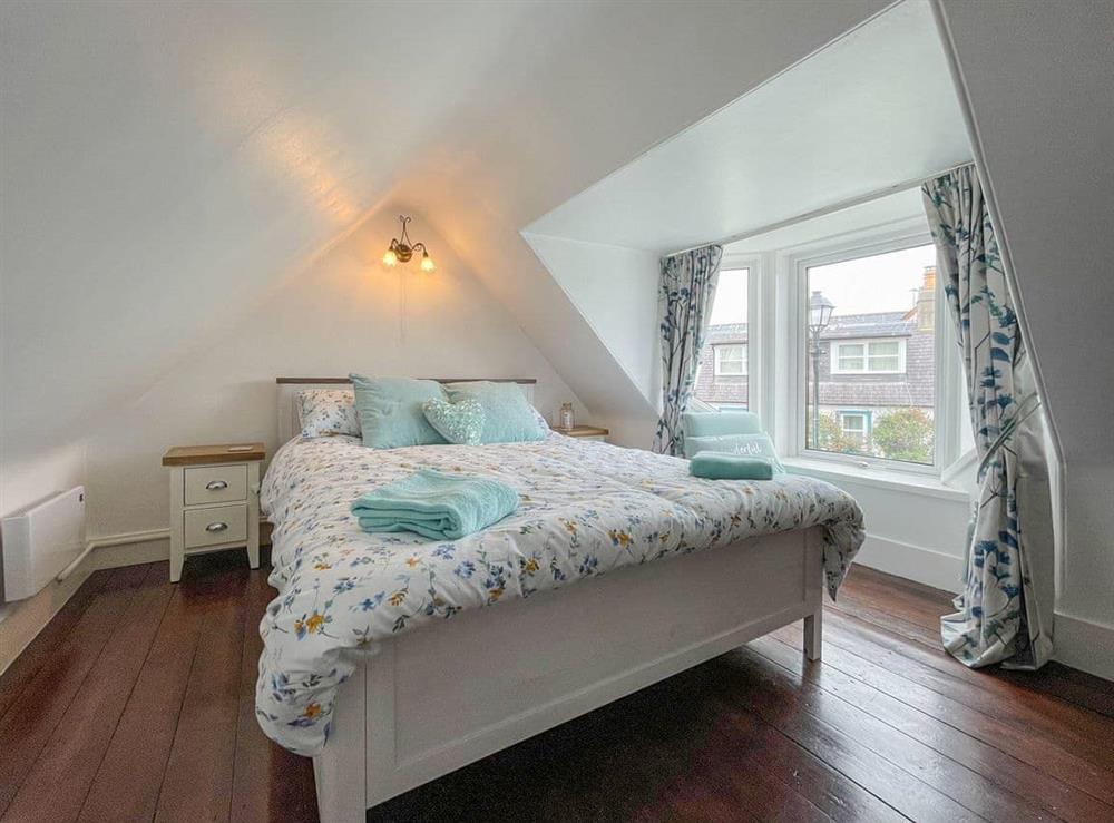Double bedroom at Pink Cottage in Nairn, Morayshire
