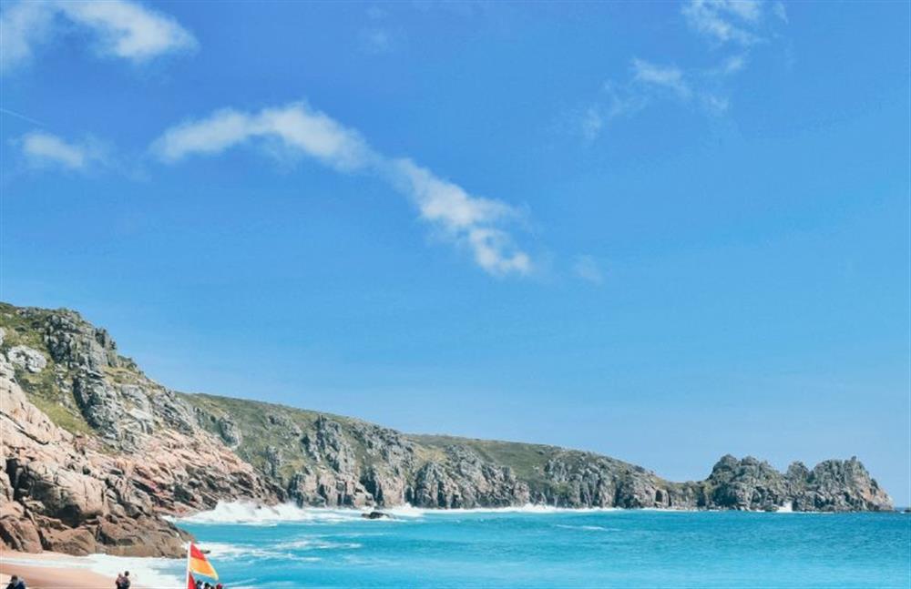 A perfect example of Cornwall’s golden sands and turquoise seas at Pink Cottage, Penzance