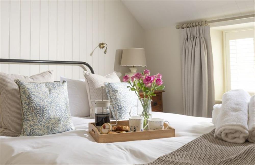 Master bedroom, enjoy breakfast in bed (photo 2) at Pink Cottage, Penzance