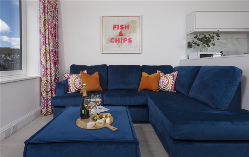 Relax in the living area at