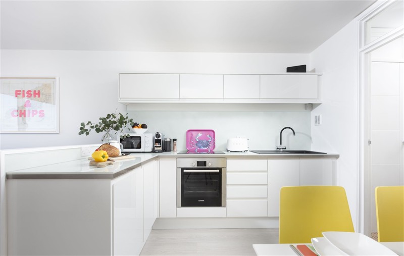 The kitchen at