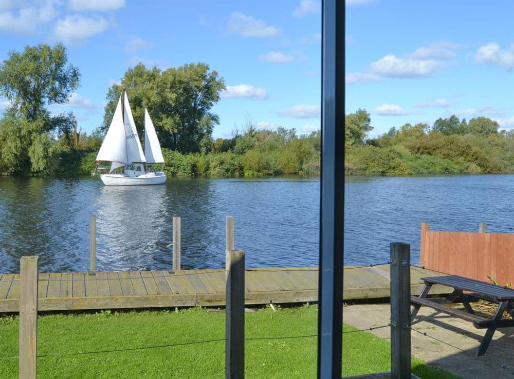 Stunning view from the living area at Pintail in Brundall, near Norwich, Norfolk