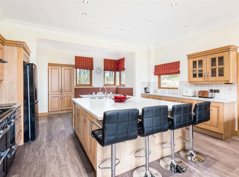 Fully appointed kitchen at Piperdam House in Piperdam, near Dundee, Angus