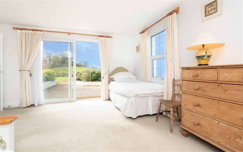 One of the bedrooms at Pipers Bench in Thurlestone