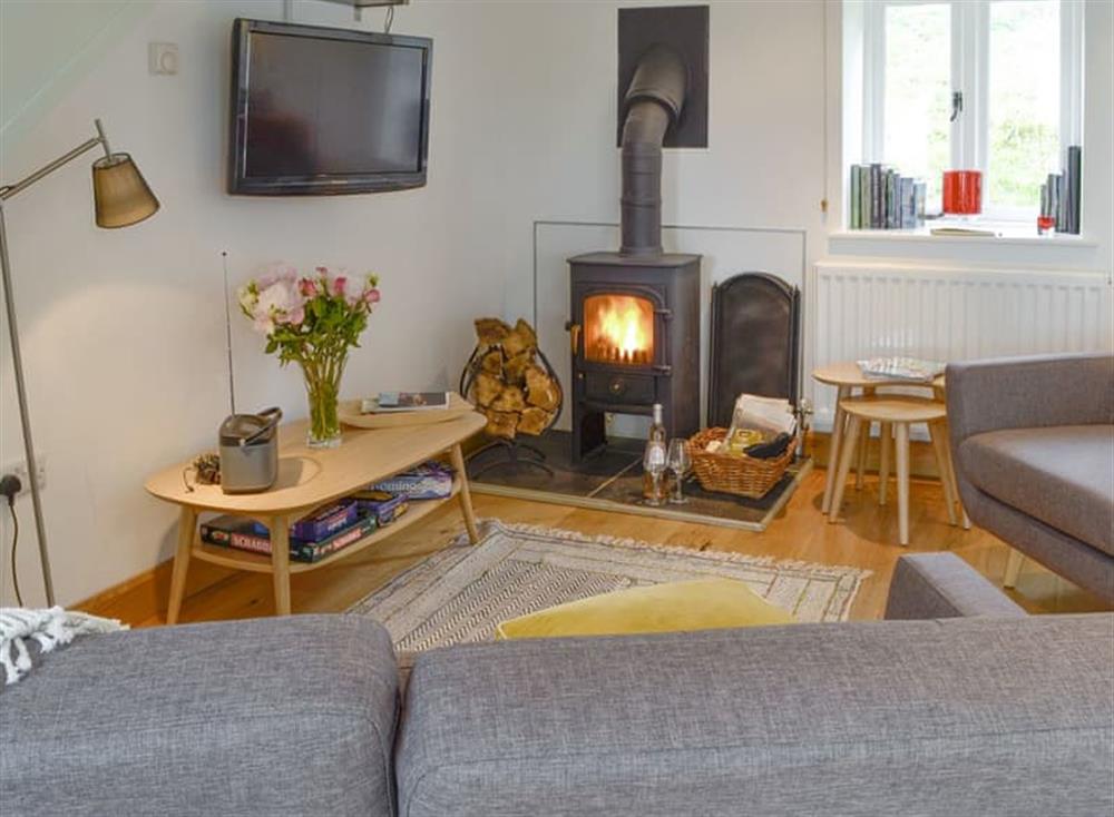 Welcoming living area at Pipistrelle in Garth, near Builth Wells, Powys