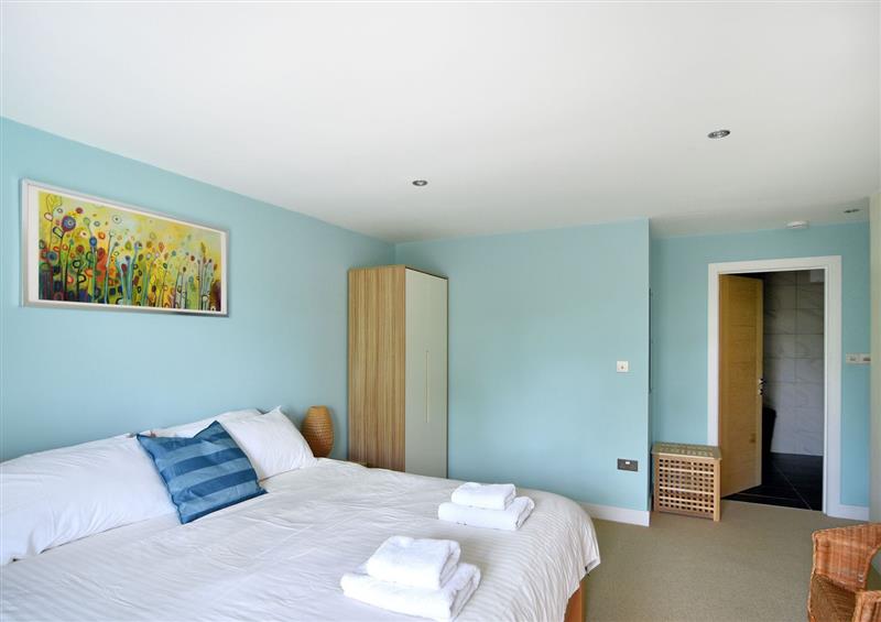 One of the 3 bedrooms at Pippin, Charmouth