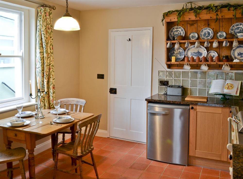 Kitchen diner with range cooker & belfast sink (photo 2) at Pippin Cottage in Holt, Norfolk