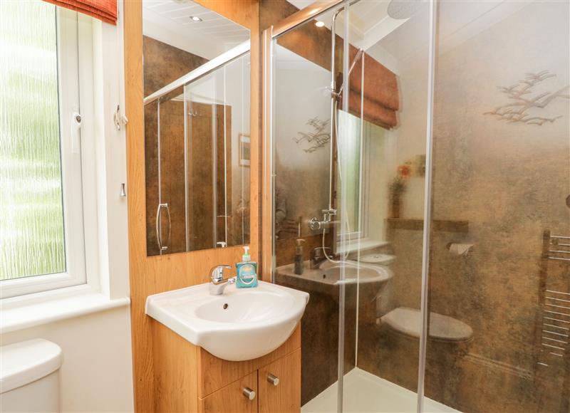This is the bathroom at Pippin Lodge, Allithwaite near Cartmel