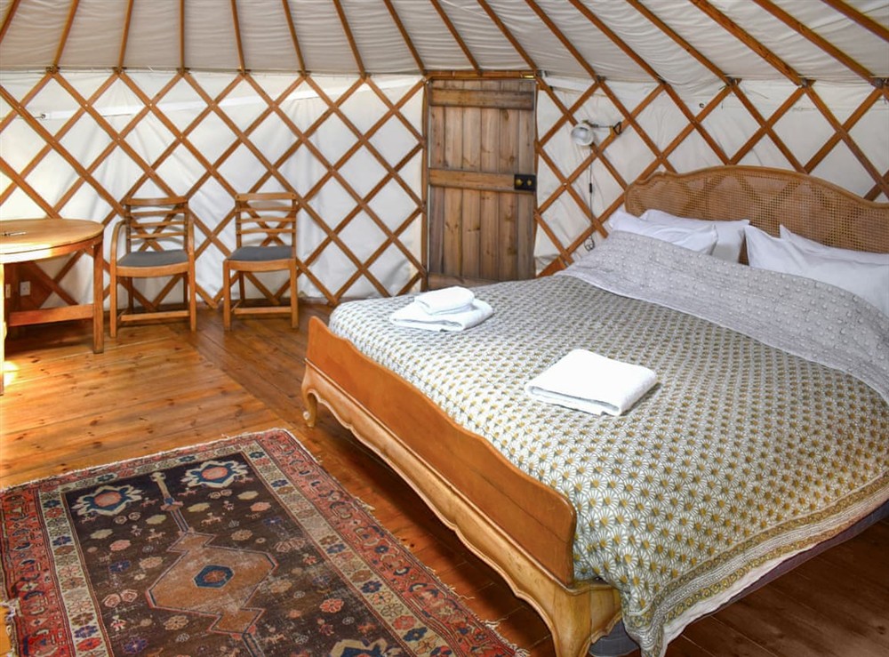 Double bedroom (photo 2) at Pippin Yurt in Beaminster, Dorset