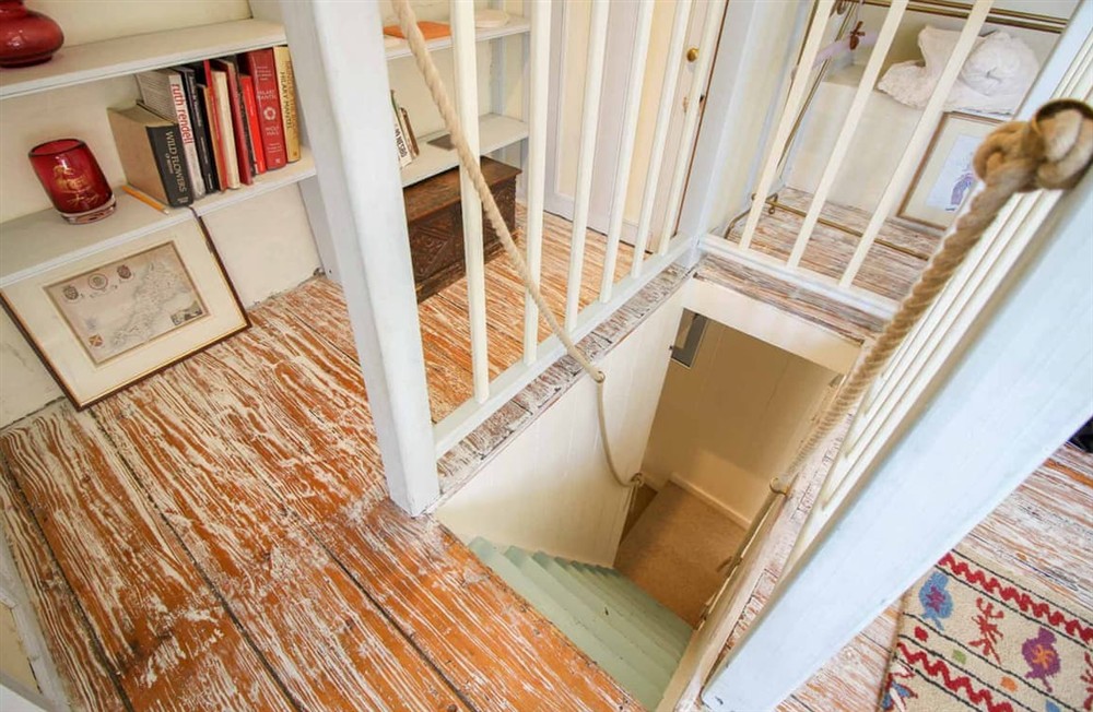 Stairs at Pips Cottage in Penzance, Cornwall