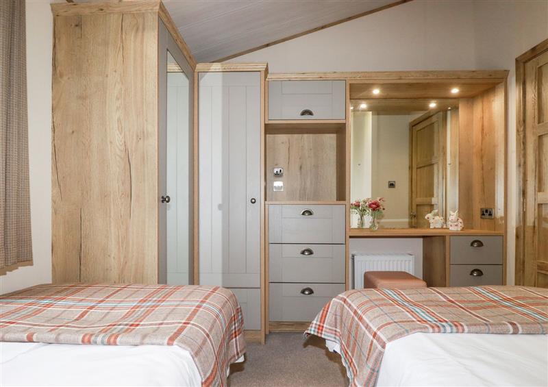 One of the bedrooms at Piran Lodge, Padstow
