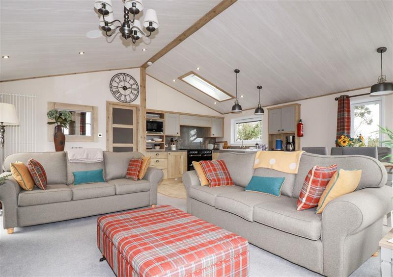 Relax in the living area at Piran Lodge, Padstow