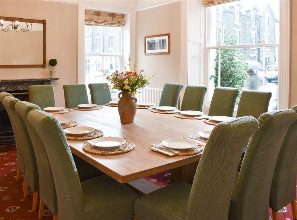 Dining room at Pitcairn House in Keswick, North Lake District, Cumbria