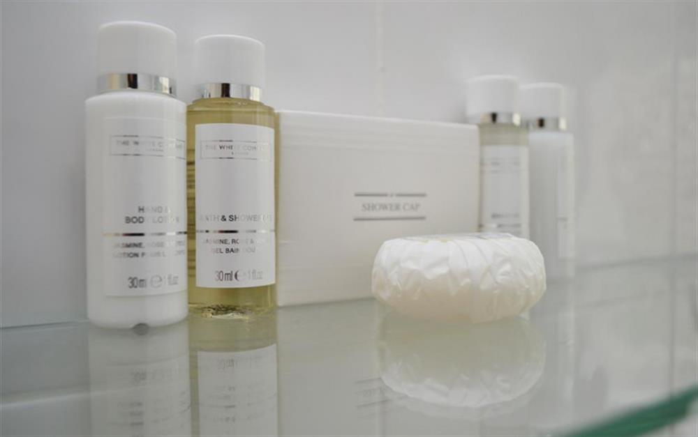 White Company toiletries at Pittefaux Cottage in Brockenhurst