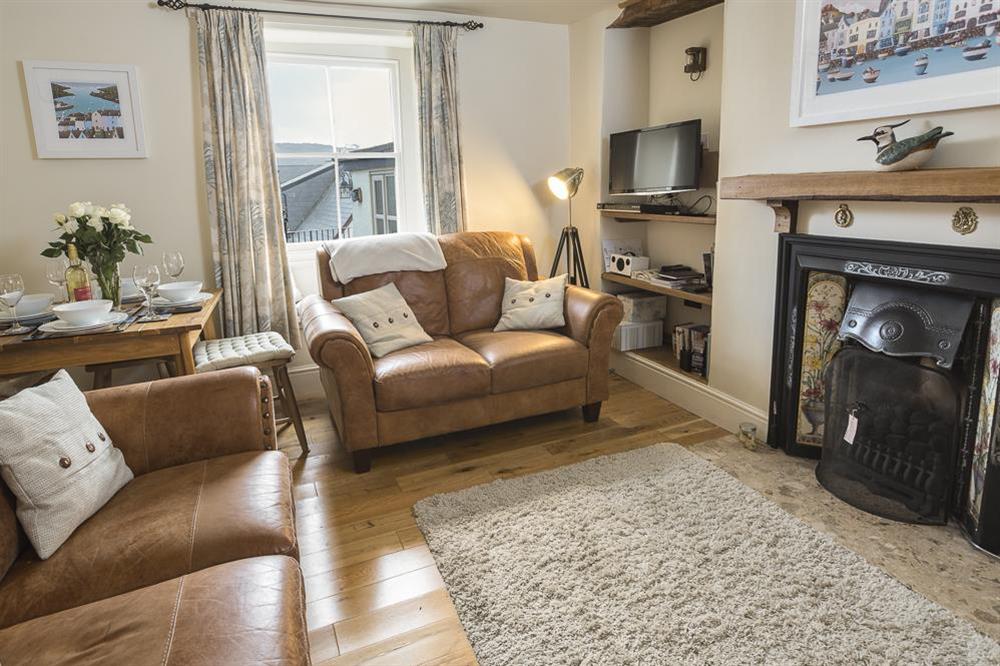 Cosy sitting area with double sofas at Pixie Cottage in , Dartmouth