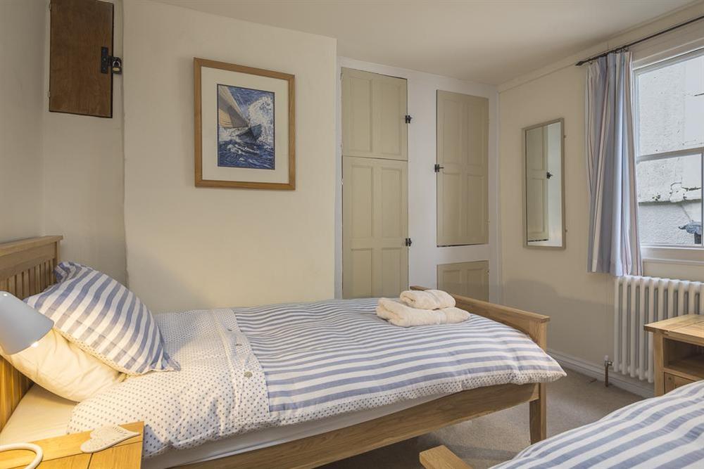 Twin bedroom at Pixie Cottage in , Dartmouth
