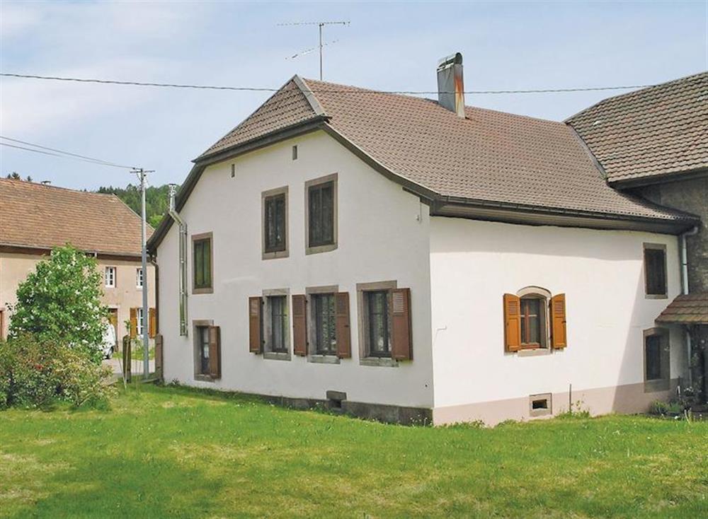 Traditional Vosges house in a small town in the Bruche Valley