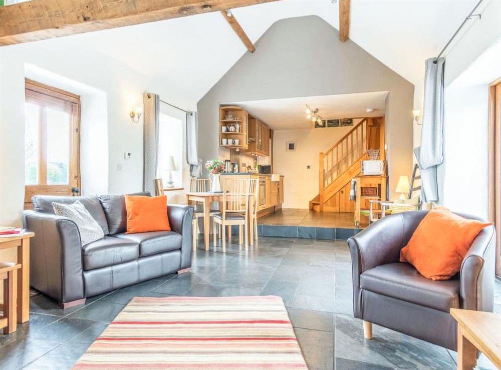 Open plan living space at Plas Llanfair Cottages- Swallow Cottage in Angelsey, Gwynedd