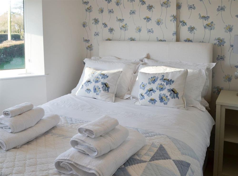 Relaxing second double bedroom at Plas Lodge in Rhosneigr, near Holyhead, Gwynedd