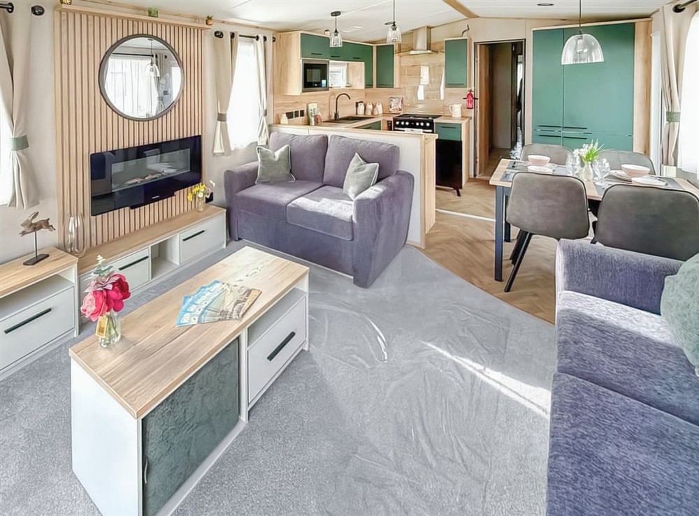 Open plan living space at Platinum Collection in Sandown, Isle of Wight