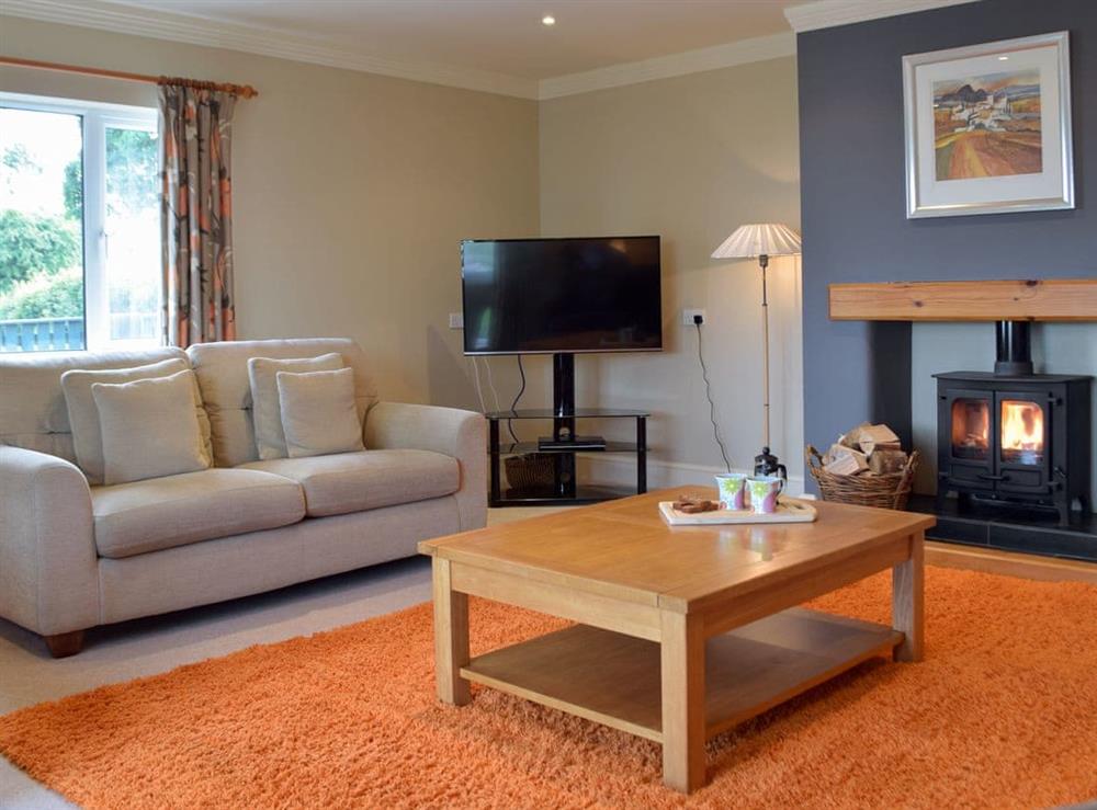 Living room at Pleasant Valley in St Florence, Pembrokeshire, Dyfed