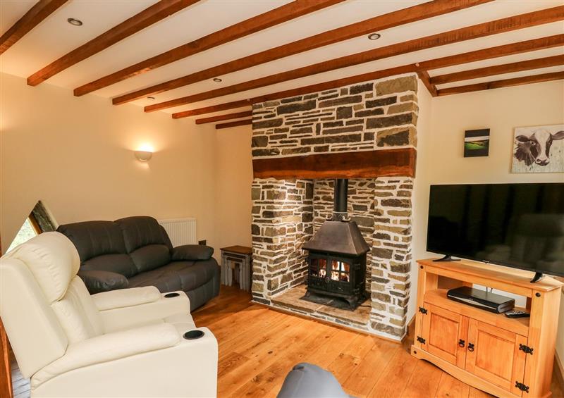 The living room at Ploony Barn, Bleddfa near Knighton