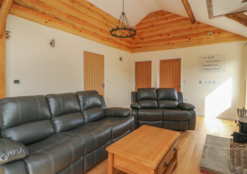 This is the living room at Ploony Hill Cabin, Bleddfa near Knighton
