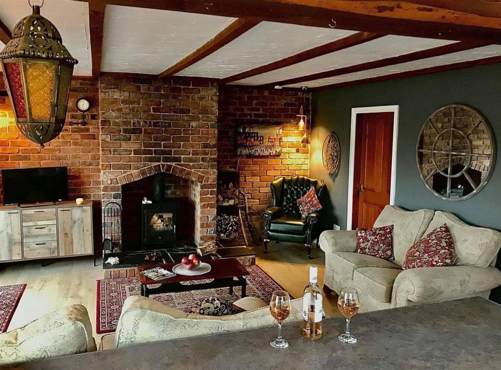 Living area at Plough Cottage in Machynlleth, Powys