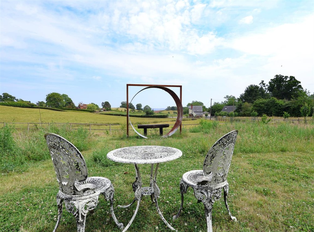 Sitting-out-area at Plough Share in Gloucester, Gloucestershire