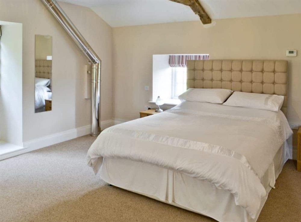 Large double bedroom at Plover Cottage in Sharperton, near Rothbury, Northumberland